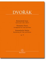 Dvorák Romantische Stücke Bearbeitet für Viola und Klavier Op. 75