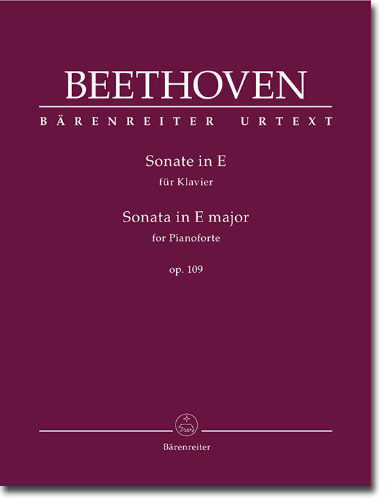 Beethoven Sonate in E für Klavier Op. 109 Beethoven Sonate in E für Klavier Op. 109