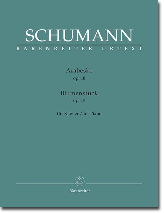 Schumann Arabeske Op. 18, Blumenstück Op. 19 für Klavier