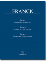 Franck Sonate bearbeitet für Klavier und Viola Franck Sonate bearbeitet für Klavier und Viola