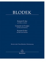Blodek Konzert D-dur für Flöte und Orchester Klavierauszug Blodek Konzert D-dur für Flöte und Orchester Klavierauszug