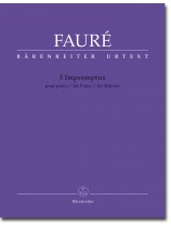 Fauré 5 Impromptus für Klavier Fauré 5 Impromptus für Klavier