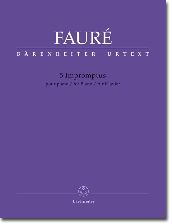 Fauré 5 Impromptus für Klavier Fauré 5 Impromptus für Klavier