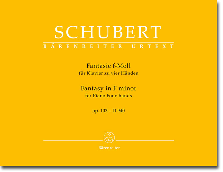 Schubert Fantasie f-Moll für Klavier zu vier Händen Op. 103 - D 940 Schubert Fantasie f-Moll für Klavier zu vier Händen Op. 103 - D 940