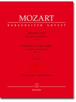 Mozart Konzert in Es für Horn und Orchester Nr. 4 KV 495 Klavierauszug Mozart Konzert in Es für Horn und Orchester Nr. 4 KV 495 Klavierauszug