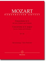 Mozart Concertone in C für zwei Violinen und Orchester KV 190 Mozart Concertone in C für zwei Violinen und Orchester KV 190