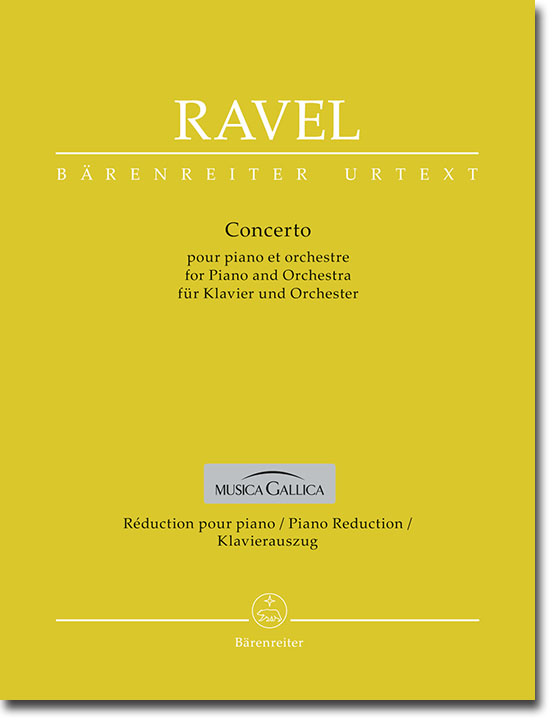 Ravel Concerto pour Piano et Orchestre Klavierauszug