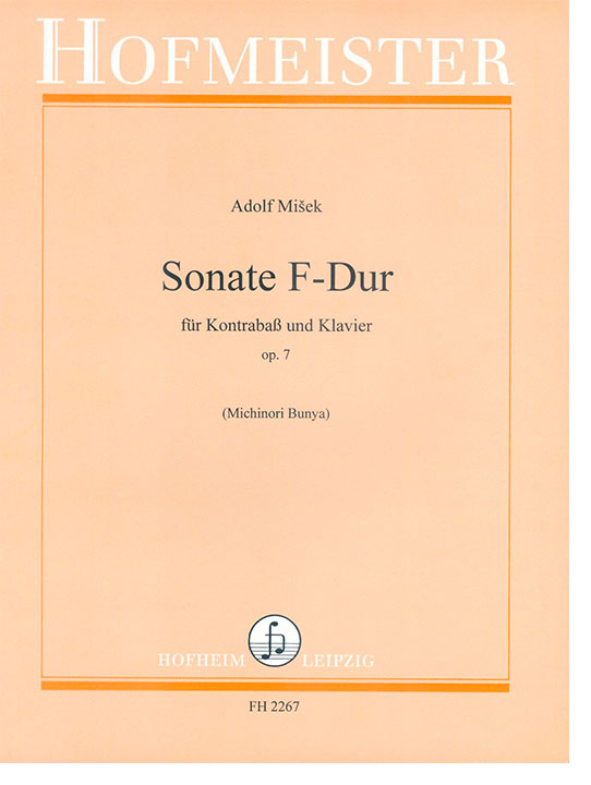 Adolf Míšek Sonate F-Dur Op. 7 für Kontrabaß und Klavier