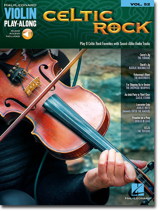 Celtic Rock Hal Leonard Violin Play-Along Volume 52