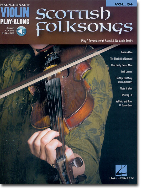 Scottish Folksongs Hal Leonard Violin Play-Along Volume 54