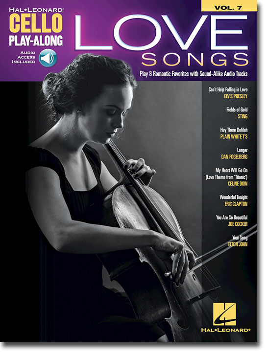 Love Songs Hal Leonard Cello Play-Along Volume 7