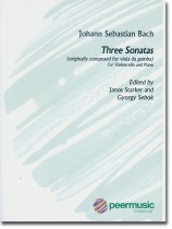 Bach Three Sonatas (Originally Composed for Viola da Gamba) BWV 1027 - 1029 for Violoncello and Piano Bach Three Sonatas (Originally Composed for Viola da Gamba) BWV 1027 - 1029 for Violoncello and Piano