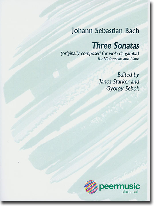 Bach Three Sonatas (Originally Composed for Viola da Gamba) BWV 1027 - 1029 for Violoncello and Piano