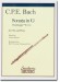 C. P. E. Bach Sonata in G "Hamburger"W. 133 for Flute and Piano C. P. E. Bach Sonata in G "Hamburger"W. 133 for Flute and Piano