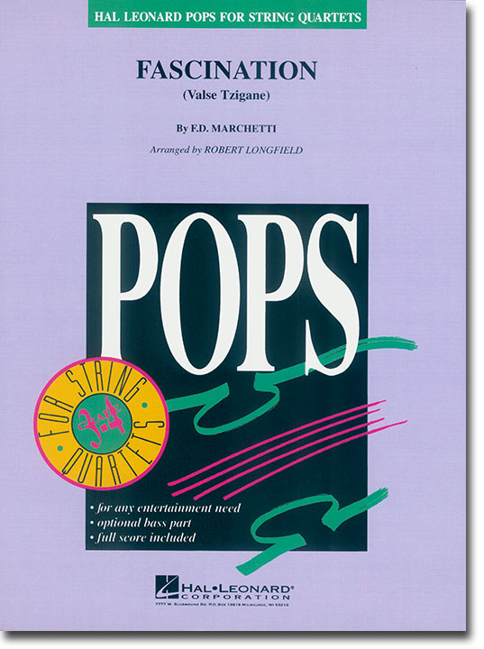 Pops【Fascination (Valse Tzigane)】for String Quartets Pops【Fascination (Valse Tzigane)】for String Quartets
