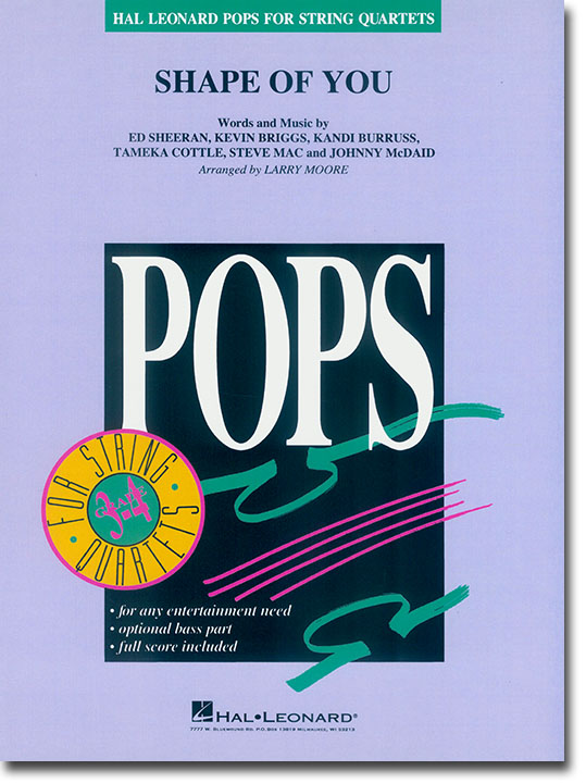 Pops【Shape of You】for String Quartets Pops【Shape of You】for String Quartets