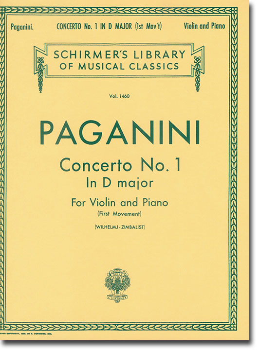 Paganini Concerto No. 1 in D Major for Violin and Piano (First Movement)