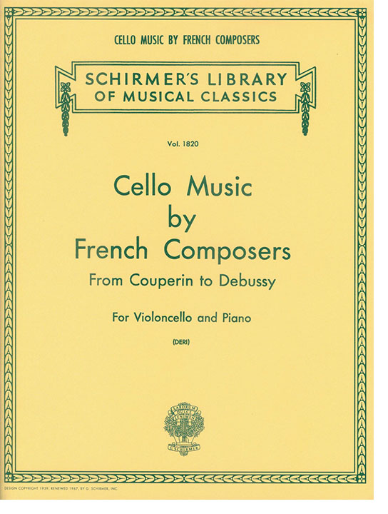Cello Music by French Composers Violoncello and Piano