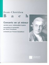 Jean-Chrétien Bach Concerto en ut mineur Version pour Violoncelle & Piano