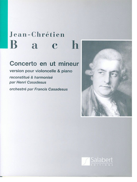 Jean-Chrétien Bach Concerto en ut mineur Version pour Violoncelle & Piano