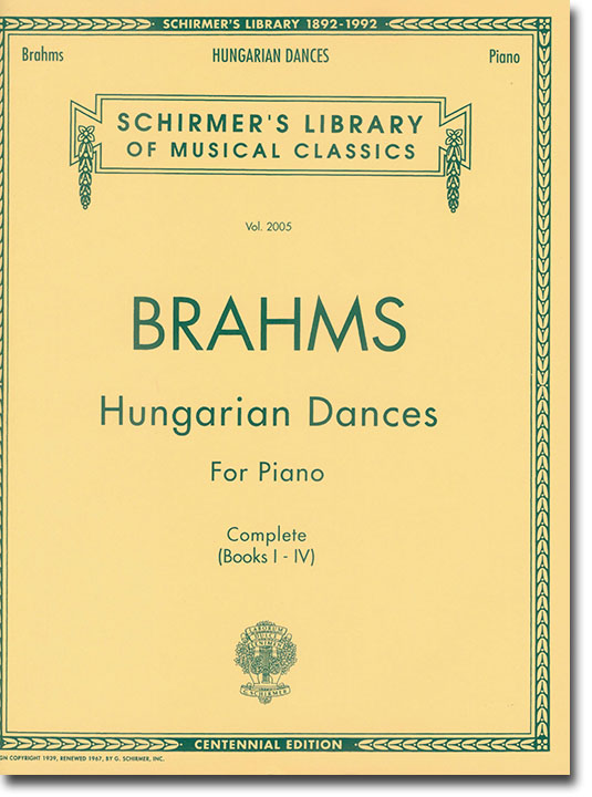Brahms Hungarian Dances Complete (BookⅠ-Ⅳ) for Piano