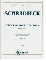 Schradieck School of Violin Technics Book One for Violin