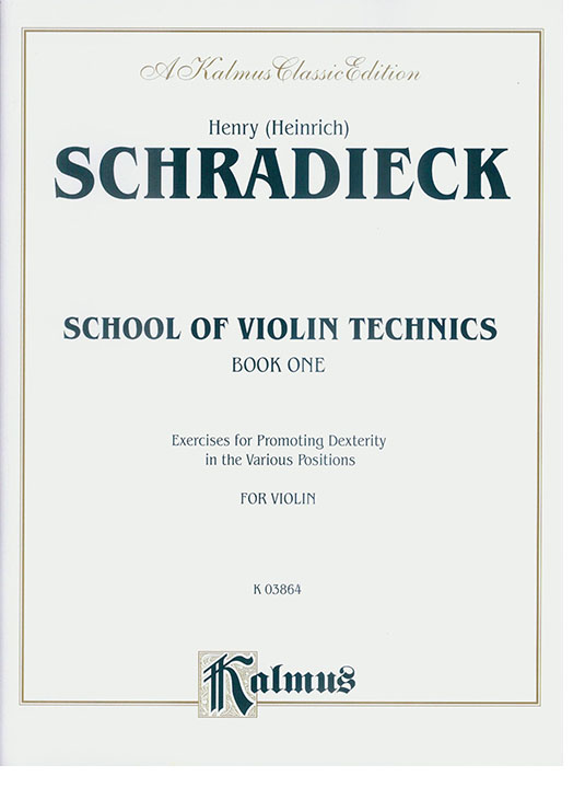Schradieck School of Violin Technics Book One for Violin Schradieck School of Violin Technics Book One for Violin