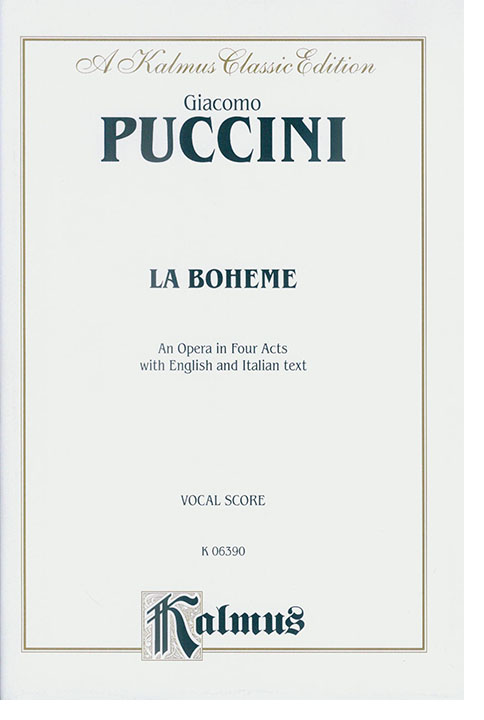 Puccini La Bohème Vocal Score Puccini La Bohème Vocal Score