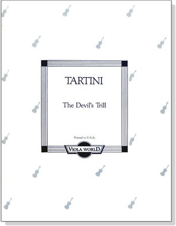 Tartini【The Devil's Trill】for Viola Tartini【The Devil's Trill】for Viola