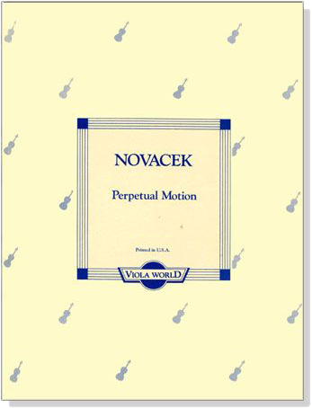 Novacek【Perpetual Motion】for Viola