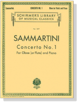 Sammartini【Concerto No. 1】for Oboe (or Flute) and Piano