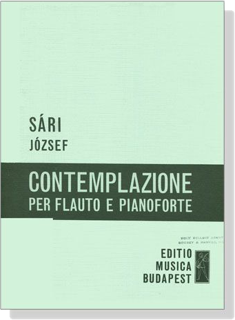 Sári József【Contemplazione】per Flauto e Pianoforte