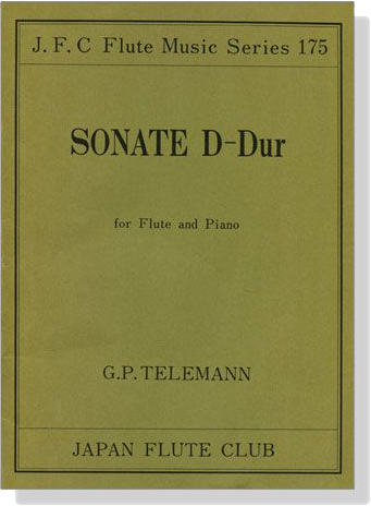 G.P. Telemann【Sonate D-Dur】for Flute and Piano