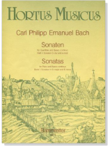 Carl Philipp Emanuel Bach【Sonaten G-dur , e-moll】Für Querflöte und Basso Continuo , Heft 1 Carl Philipp Emanuel Bach【Sonaten G-dur , e-moll】Für Querflöte und Basso Continuo , Heft 1