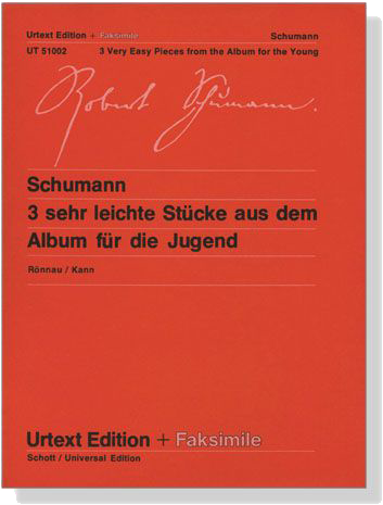 Schumann【3 sehr leichte Stücke aus dem Album für die Jugend】für Klavier