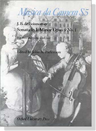 J.B. de Boismortier【Sonata in E minor Opus 9 , No. 1】for Flute and basso continuo