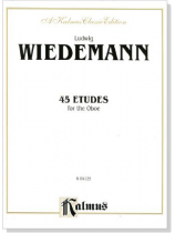 Wiedemann【45 Etudes 】for the Oboe Wiedemann【45 Etudes 】for the Oboe