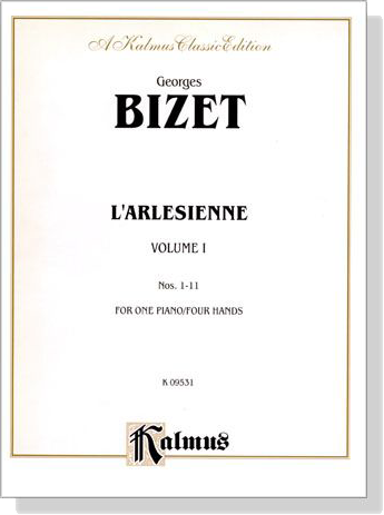 Bizet【L'Arlesienne Volume 1 , Nos. 1-11】for One Piano,Four Hands