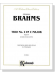 Brahms【Trio No. 2 in C Major , Opus 87】Second Version (1891) for Piano , Violin and Cello (G. Schumann)