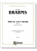 Brahms【Trio No. 2 in C Major , Opus 87】Second Version (1891) for Piano , Violin and Cello (G. Schumann) Brahms【Trio No. 2 in C Major , Opus 87】Second Version (1891) for Piano , Violin and Cello (G. Schumann)