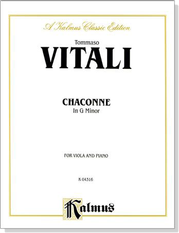 Tommaso Vitali【Chaconne in G Minor】for Viola and Piano