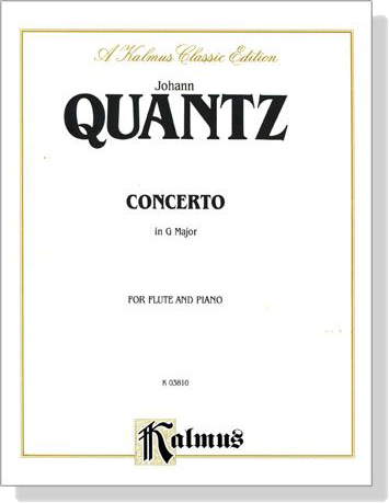 Quantz【Concerto In G Major】for Flute and Piano