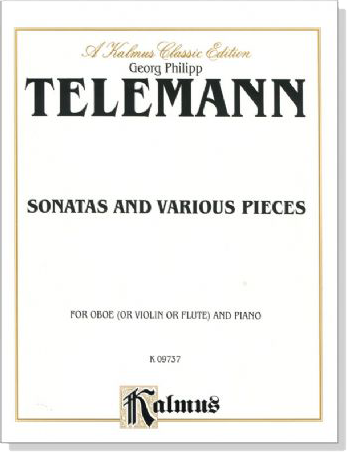 Telemann【Sonatas and Various Pieces , a-moll】for Oboe (or Viola or Flute) and Piano