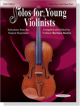 Solos for Young Violinists Volume【5】Violin Part and Piano Part