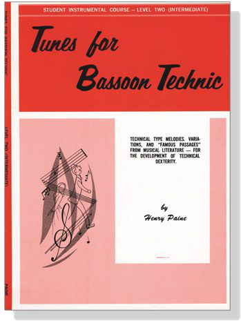 Student Instrumental Course【Tunes for Bassoon Technic】Level Two (Intermediate)