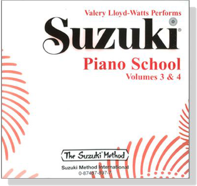 Suzuki Piano School CD【Volume 3 and 4】