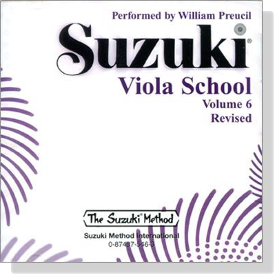 Suzuki Viola School CD【Volume 6】 Suzuki Viola School CD【Volume 6】