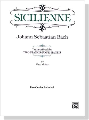 J.S. Bach【Sicilienne】for Two Pianos / Four Hands