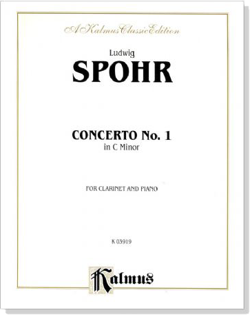 Spohr【Concerto No. 1 in C Minor】for Clarinet and Piano