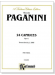Paganini【 24 Caprices Opus 1】for Viola Paganini【 24 Caprices Opus 1】for Viola